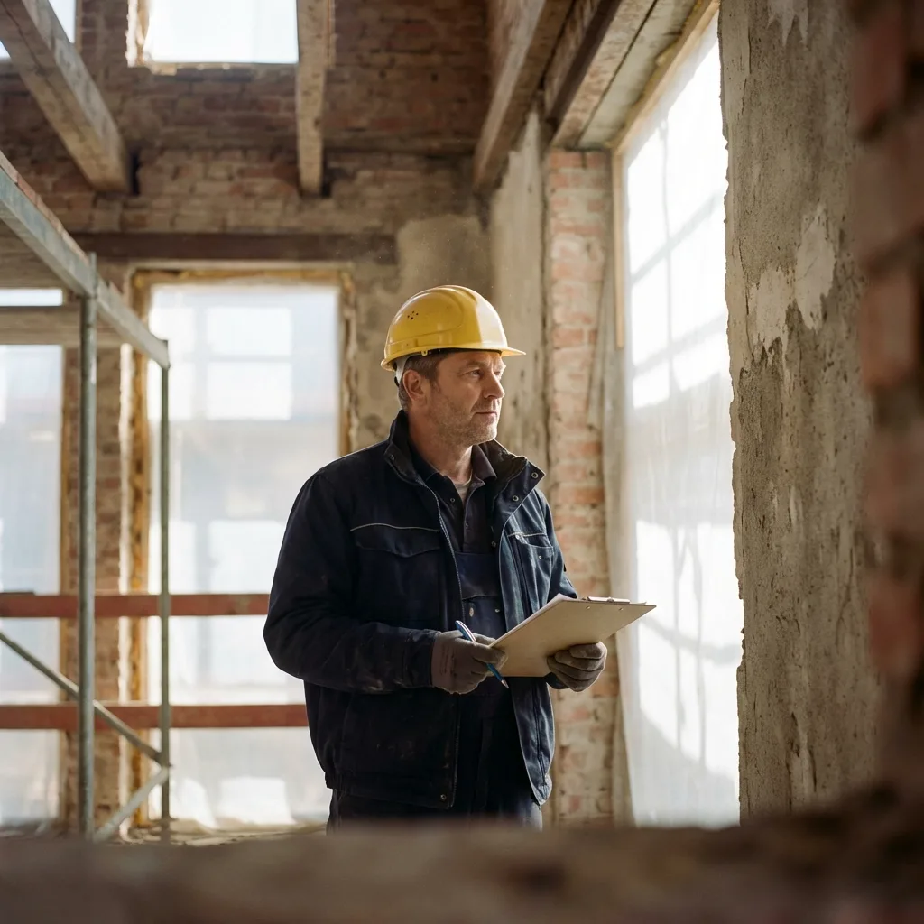 Investor auf der Baustelle